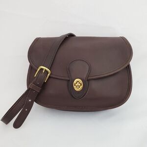Vintage Coach Prairie Crossbody Bag Mahogany Brown 9954
